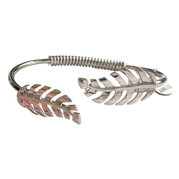 Kinsley Armelle Laurel Leaf Bracelet - Silver Ion Plated - Picture 4 of 13